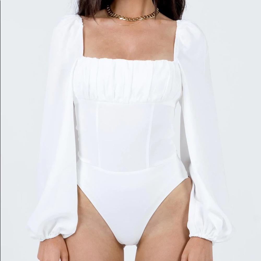 Princess Polly NWT white Laura bodysuit size 6